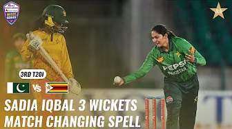 Spin Magic By Sadia Iqbal ✨ 3 Crucial Wickets 🔥| Pakistan vs Zimbabwe | Match3 | T20I Series | M9H1K