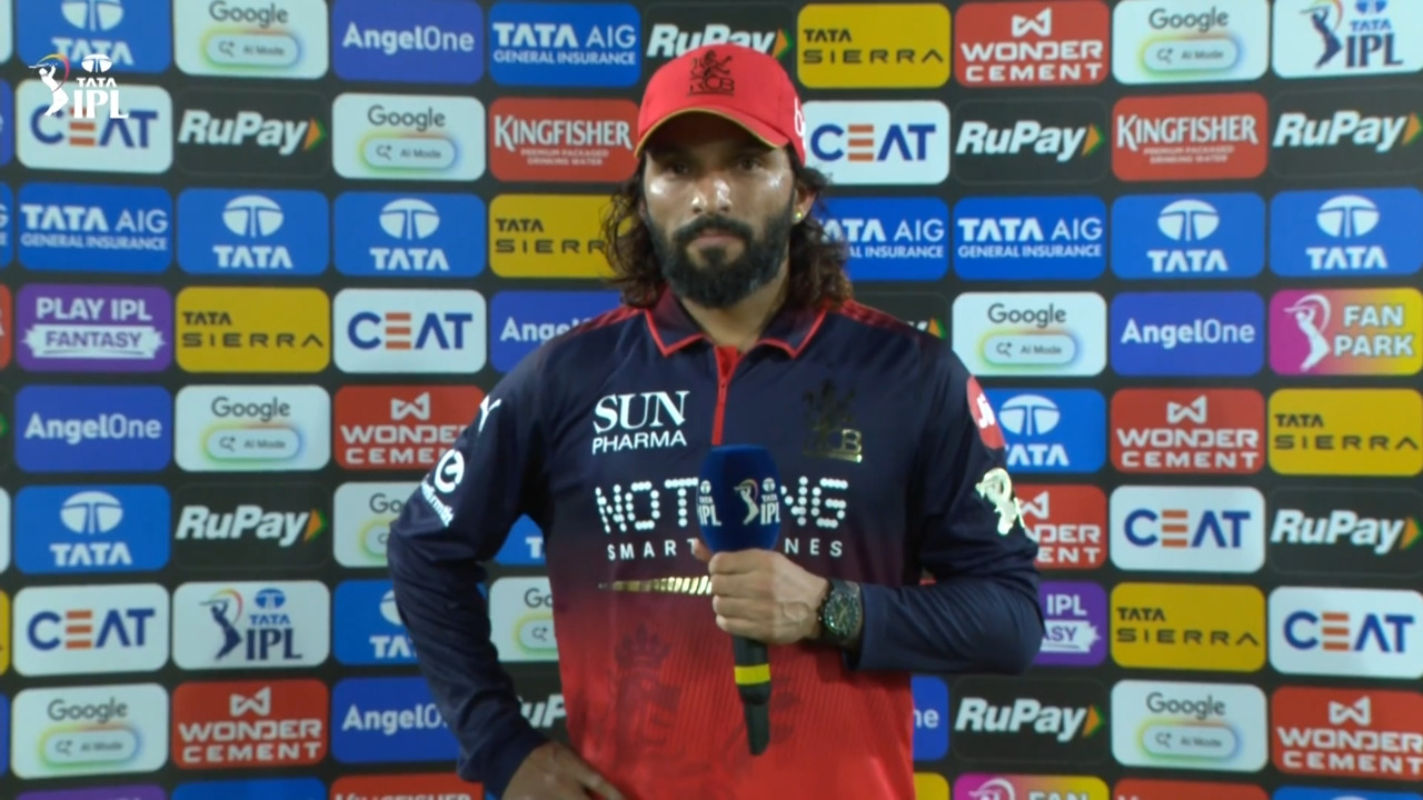 IPL 2026 M67: SRH vs RCB - Rajat Patidar Interview background