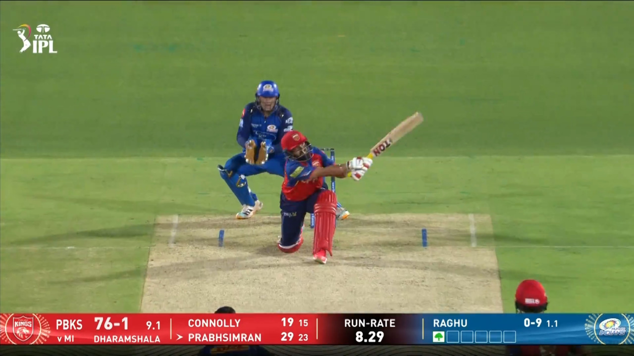 IPL 2026 M58: PBKS vs MI - Prabhsimran Singh Six