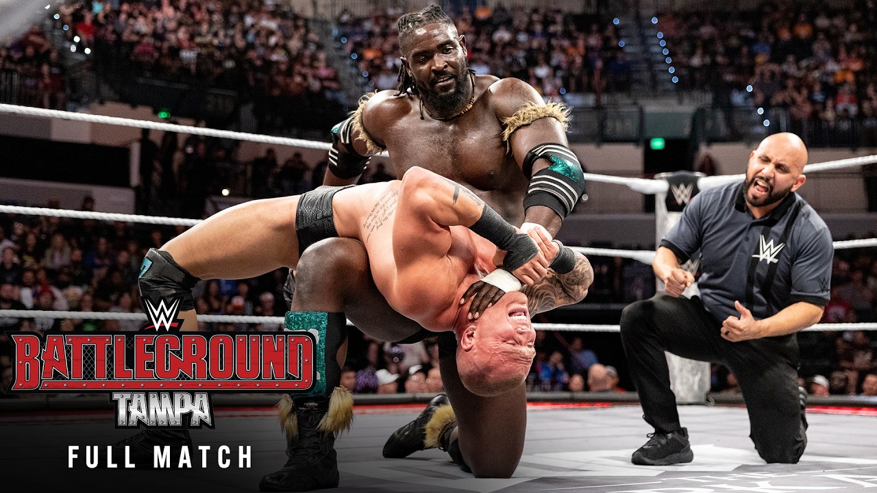 FULL MATCH: Oba Femi vs. Myles Borne | NXT Title Match: NXT Battleground 2025 background