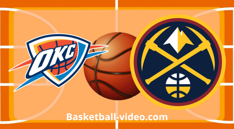 Oklahoma City Thunder vs. Denver Nuggets Full Game Replay April 10, 2026 NBA background
