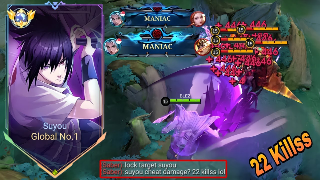22KILLS!! π₯ SUYOU TOP GLOBAL START ABUSING THIS NEW ONESHOT BUILD 2026!! (Max Damage!!) - MLBB