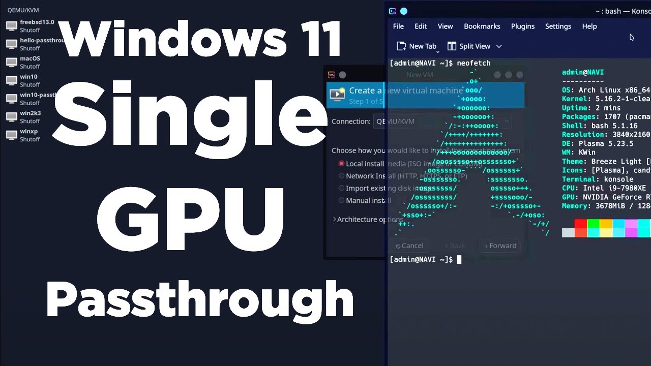 The Ultimate Windows 11 Video Editing + Gaming VM - Run Adobe Creative Cloud on Linux with VFIO background