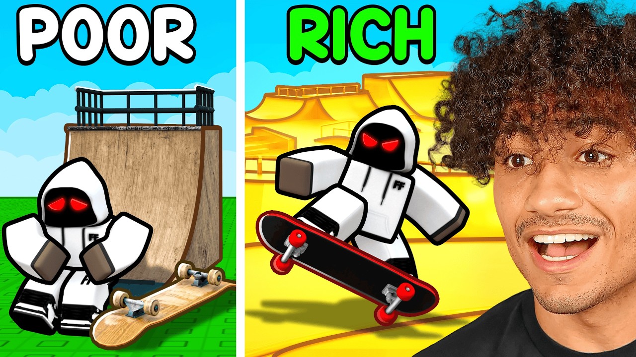 Spending $8,529,793 To Build The BIGGEST SKATE PARK In Roblox.. background