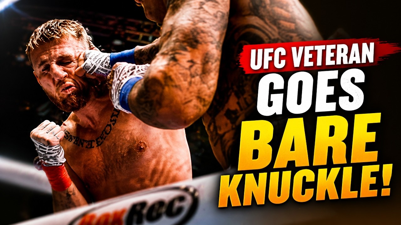 UFC fighter's BKB bare knuckle debut knockout is insane 🔥 background