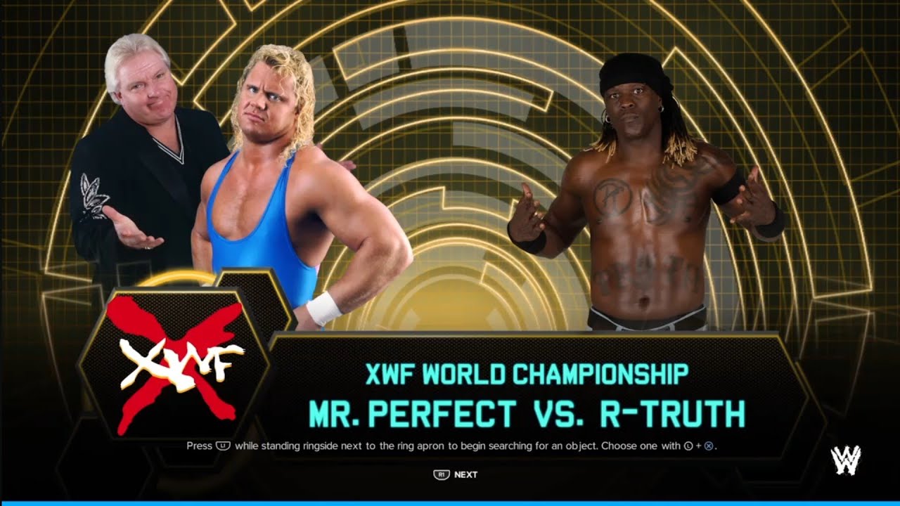 Mr Perfect vs R Truth. XWF. WWE 2K24