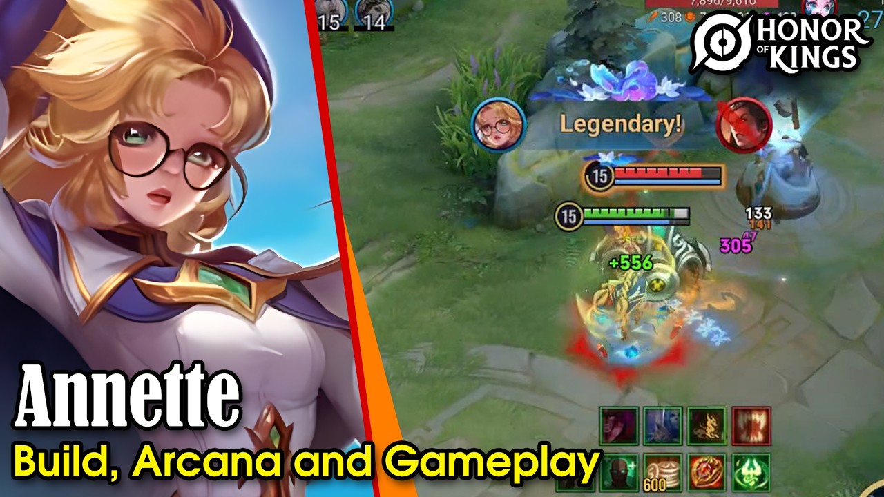 Honor of Kings Annette Build, Arcana and Gameplay - Roaming