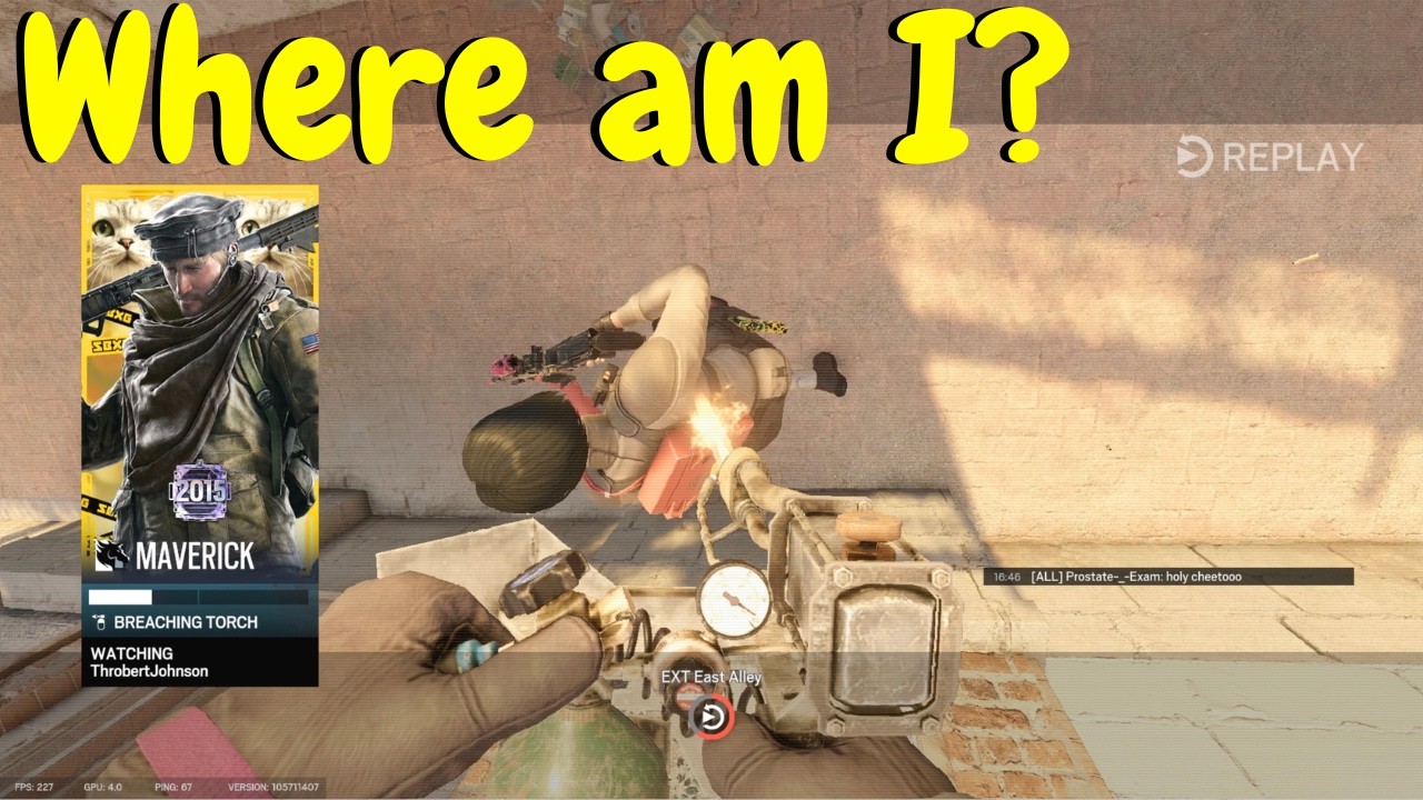 Man Torched from Above in Rainbow Six Siege