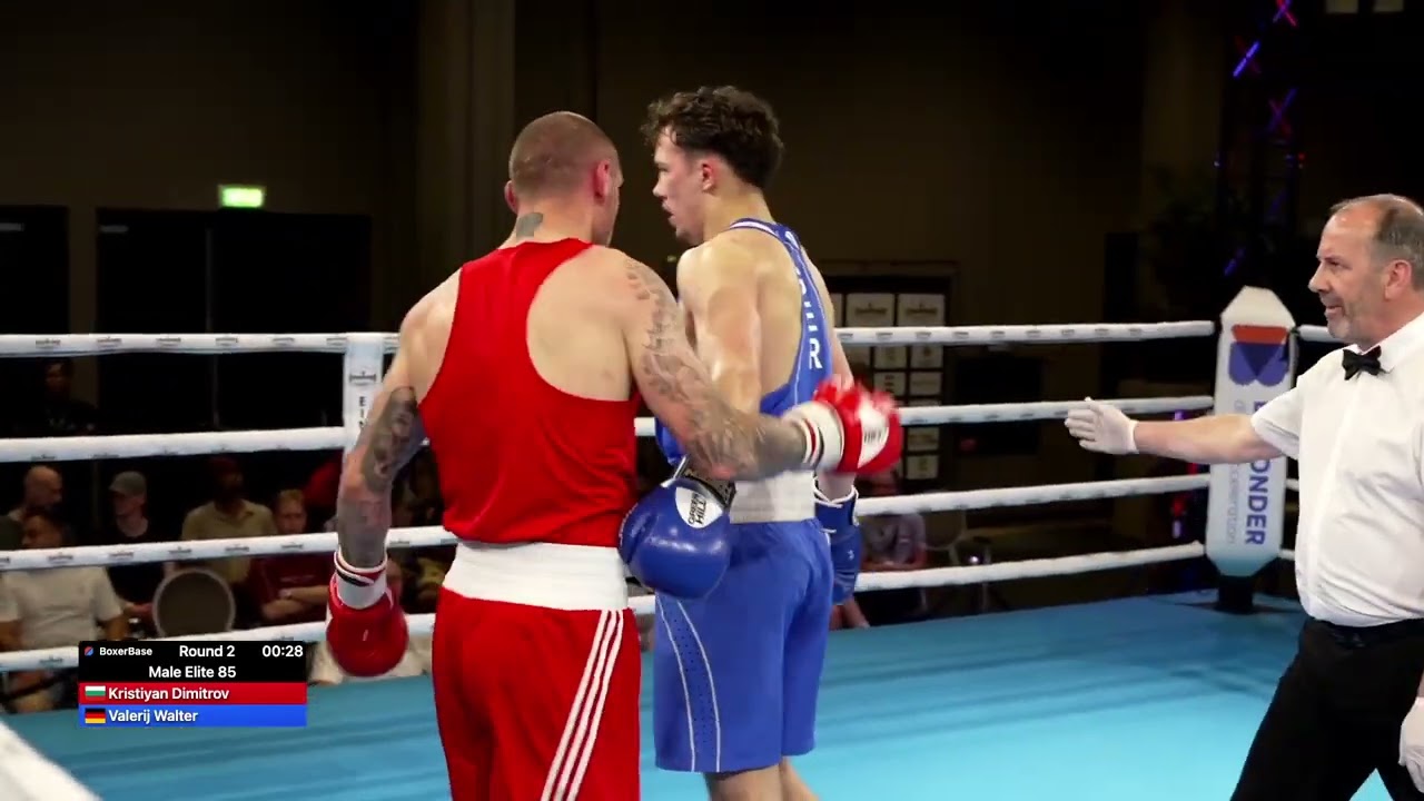 Valerij Walter (GER) vs. Kristiyan Dimitrov (BUL) Eindhoven Box Cup 2026 QF's (85kg) background