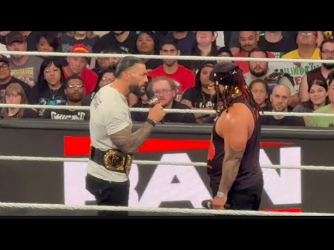 Roman Reigns & Jacob Fatu sign contract for Clash in Italy Full Segment - WWE Raw 5/15/2026 background