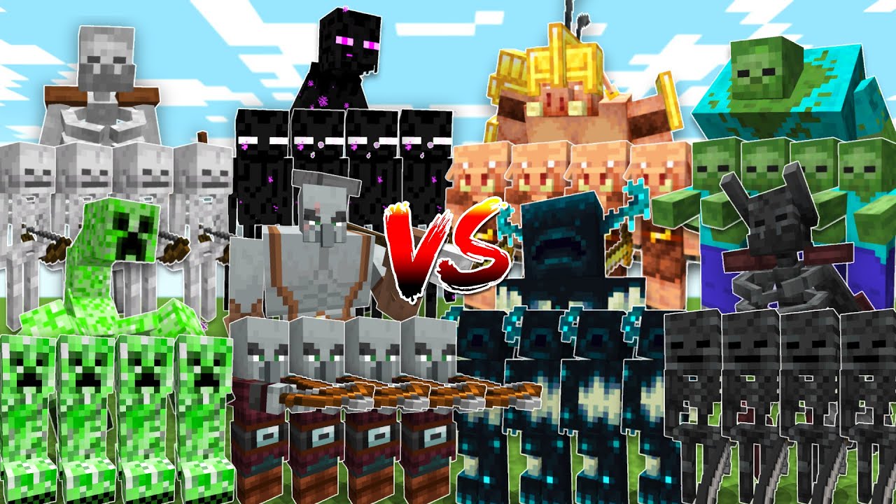 Massive MOB ARMY TOURNAMENT - Minecraft Mob Battle background