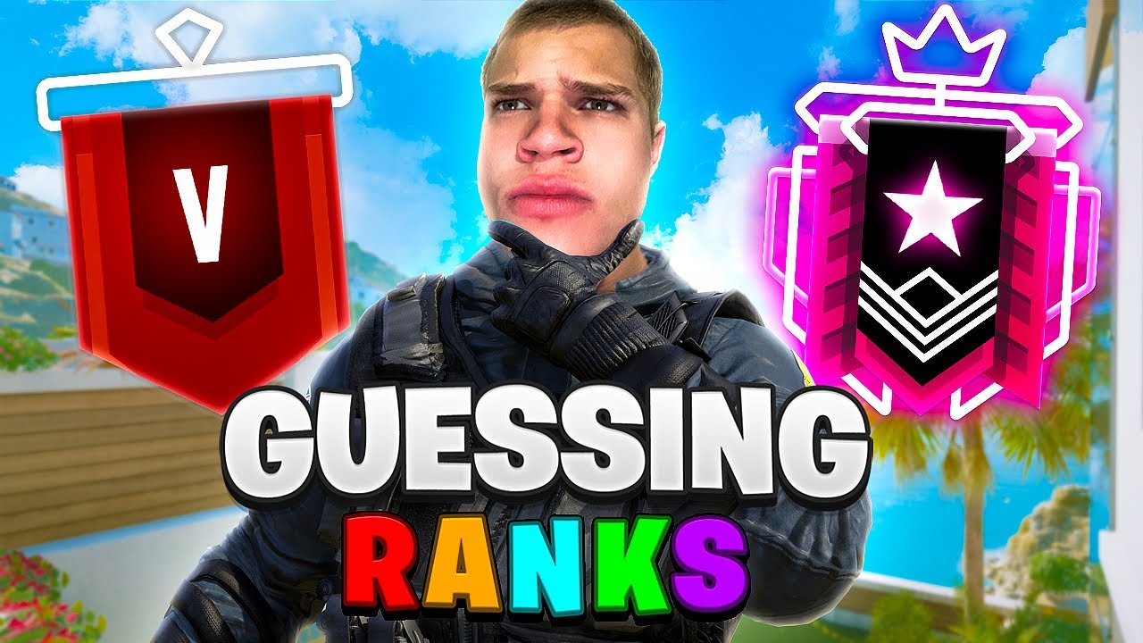 GUESSING RANKS IN RAINBOW SIX SIEGE background