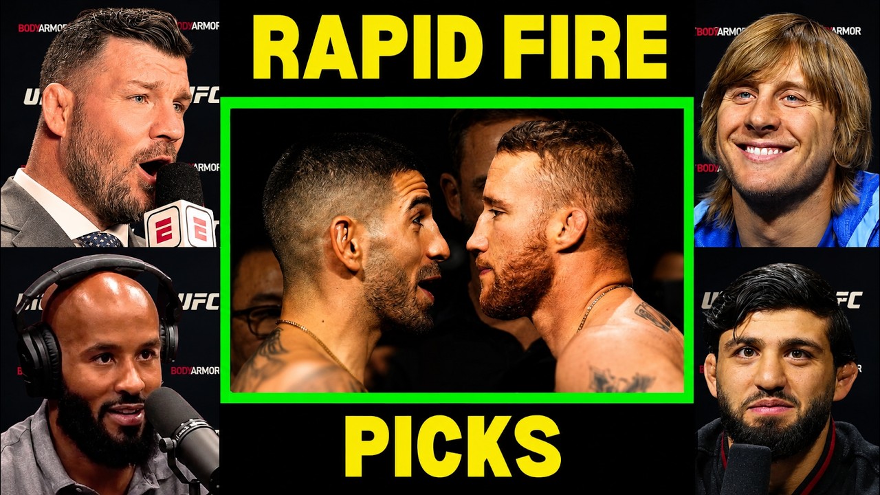 UFC Fighters "Predict" Ilia Topuria vs Justin Gaethje | UFC White House