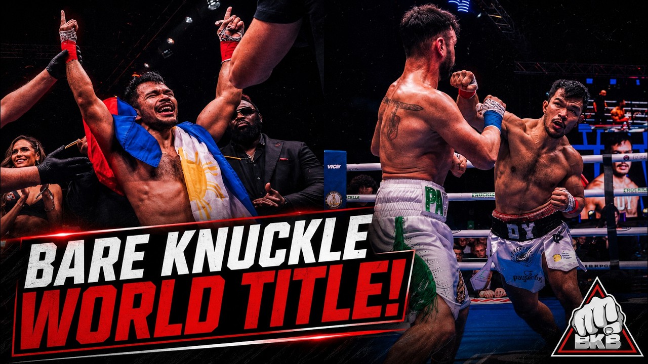BKB Champ Rolando Dy KNOCKS OUT Paulie Malignaggi | Full Fight | Bare Knuckle Boxing background