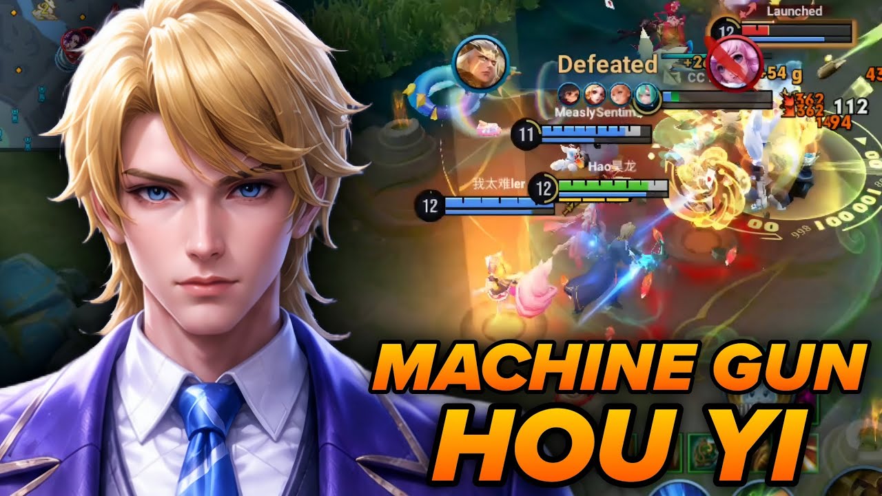 HOU YI INSANE MACHINE GUN BUILD MELTS ENEMIES ONE BY ONE IN RANK GAME! | HONOR OF KINGS background