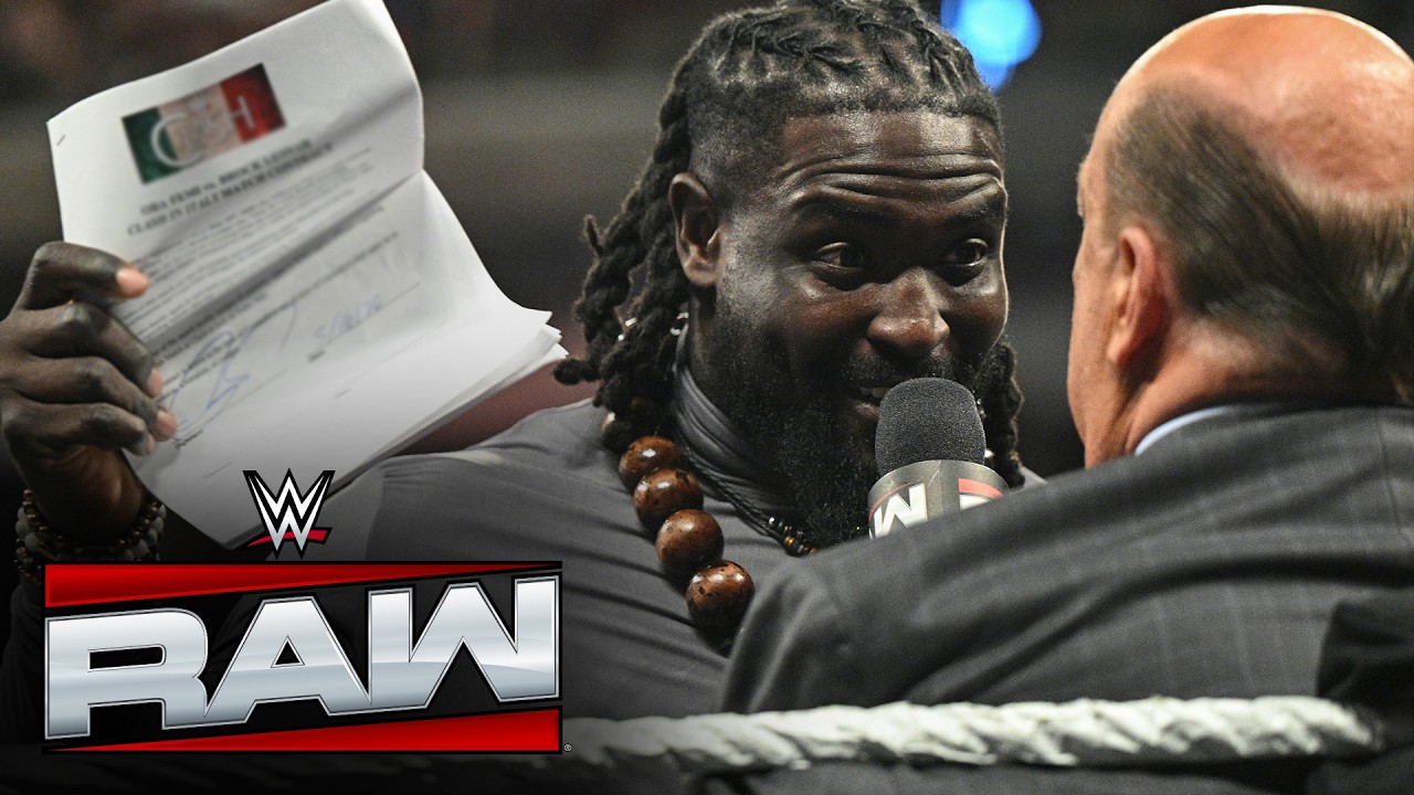 Oba Femi to Paul Heyman: “This time I’m fighting to kill The Beast”: Raw highlights, May 25, 2026 background