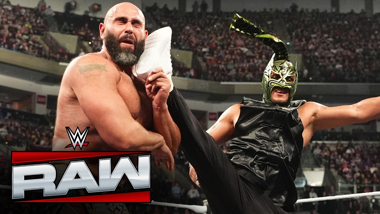 Dragon Lee saves Rey Mysterio from Rusev and Ethan Page onslaught: Raw highlights, May 25, 2026 background