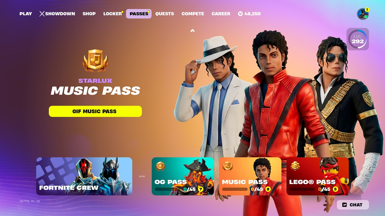 NEW MUSIC PASS Updates in Fortnite! (Michael Jackson, Travis Scott News, Free Rewards) background