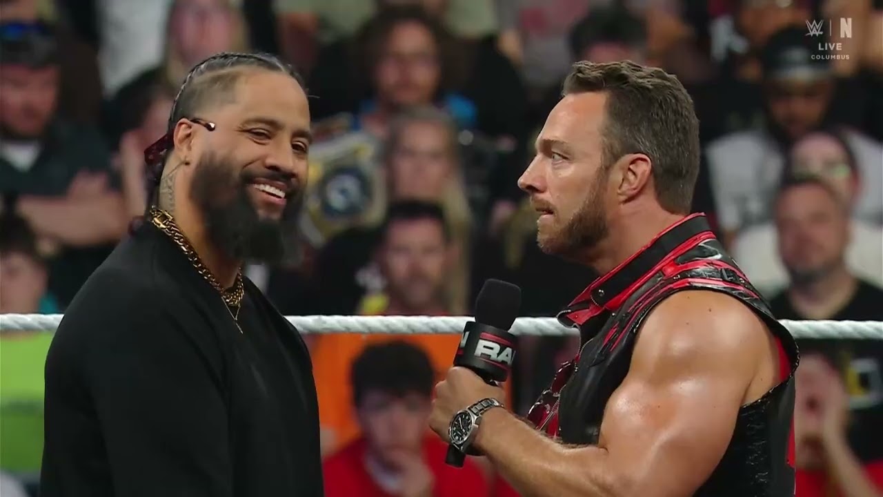 Jimmy Uso Confronts LA Knight - WWE RAW 05/25/2026 background