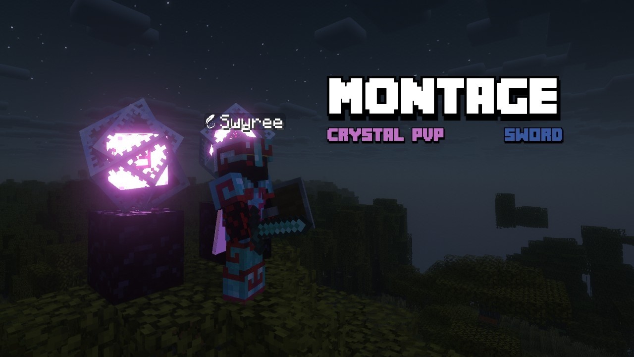 Minecraft MONTAGE Low Cortisol Song | CRYSTAL PVP and SWORD