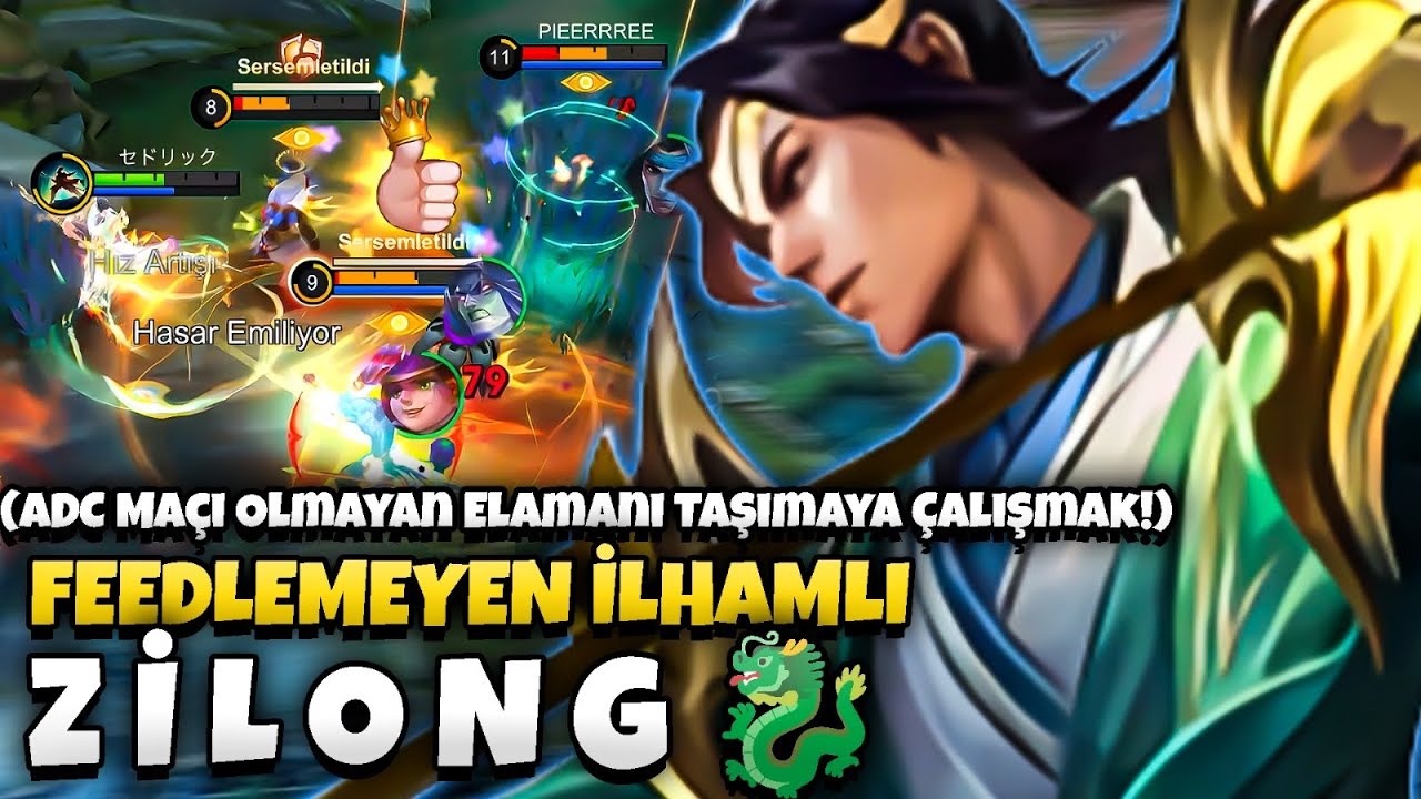 İLHAMLI ZİLONG İLE HİÇ ADC MAÇI OLMAYAN ELAMANI TAŞIMAYA ÇALIŞMAK! - Mobile Legends background