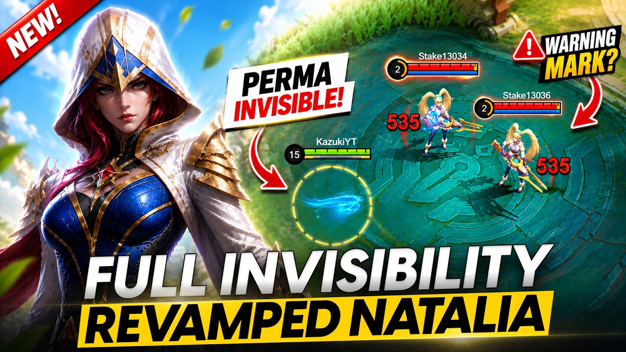 NATALIA REVAMP IS INSANE! COMPLETE INVISIBILITY IS BACK (ADVANCE SERVER MLBB) background