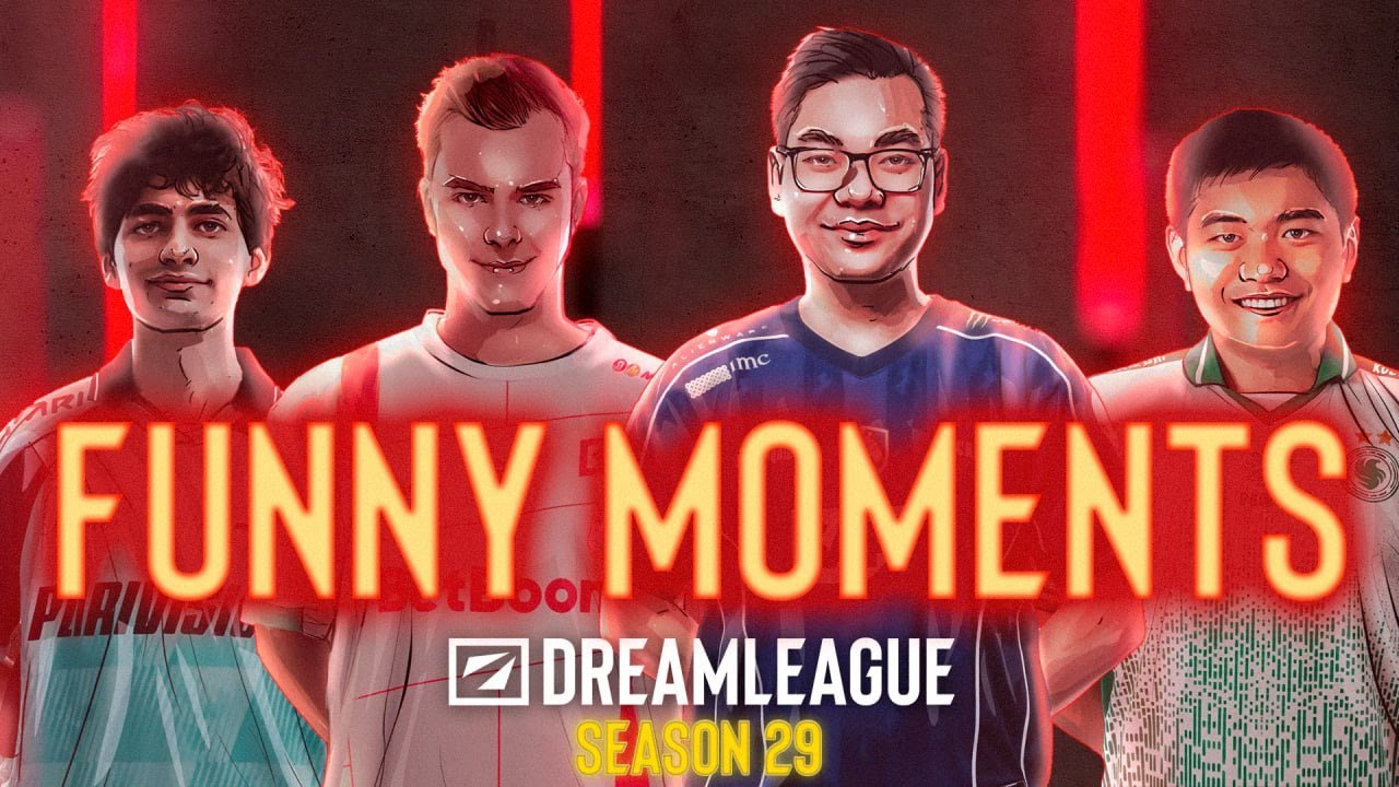 FUNNY MOMENTS of DreamLeague Season 29 | DOTA2 background