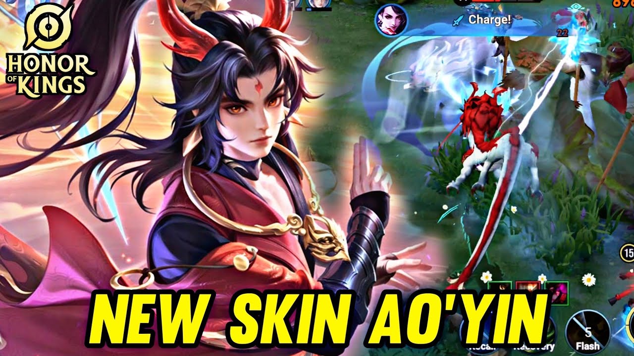 HOK : NEW SKIN AO'YIN CRIMSON SKYBLADE - HONOR OF KINGS background