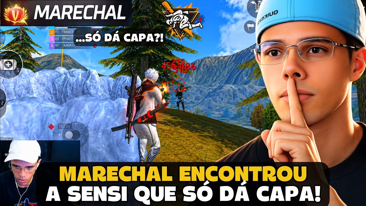 MARECHAL ENCONTROU A SENSI QUE SO DA CAPA NA RANK! FREE FIRE - MARECHAL HIGHLIGHTS