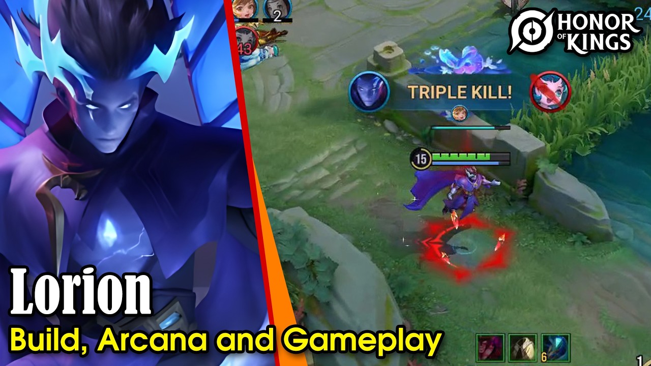 Honor of Kings Lorion Build, Arcana and Gameplay - Mid Lane