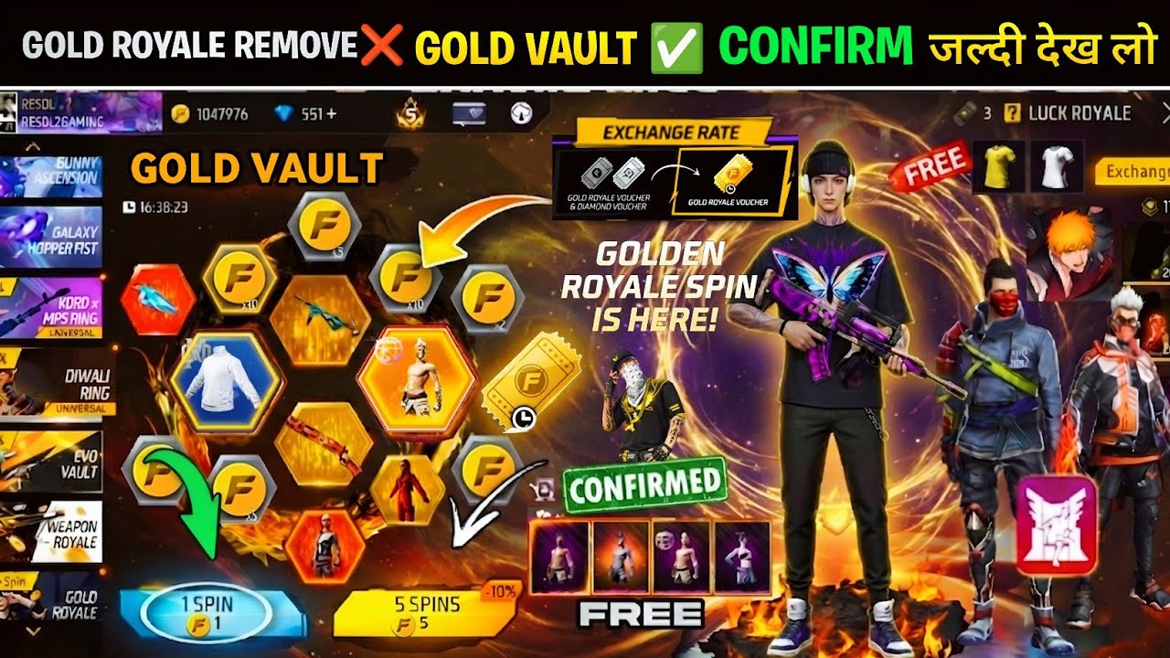 Gold Vault Coming Ob54 Free Reward💥🤯| Next Universal Ring All Evo Bundle Return Event l Ff New Event
