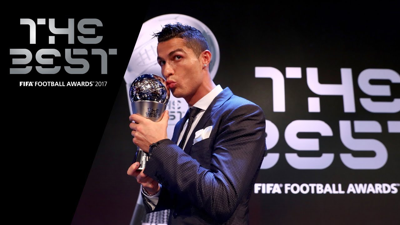 Cristiano Ronaldo reaction - The Best FIFA Men's Player 2017 (ENGLISH) background