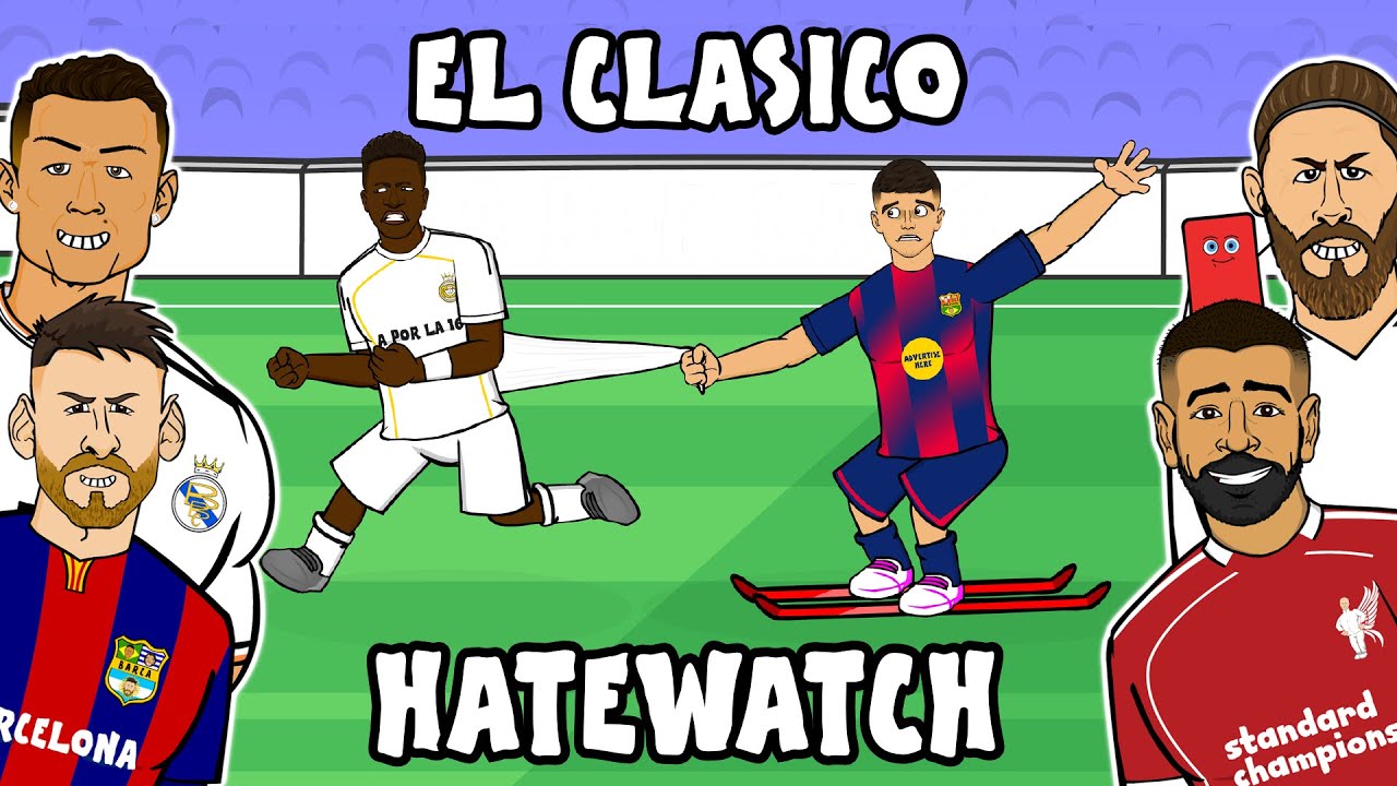 EL CLASICO! Football Hatewatch😡 (Real Madrid 2-1 Barcelona Goals Highlights)