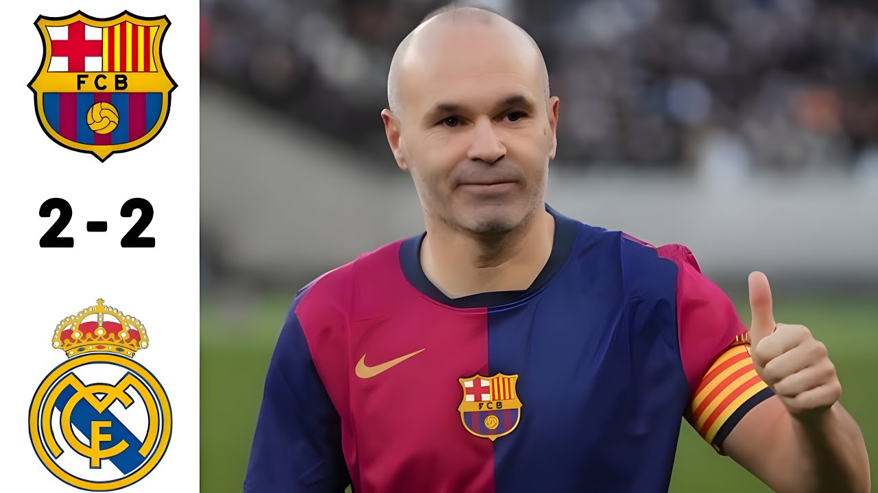Barcelona Legends 2 x 2 Real Madrid Legends•Extended Highlights & All Goals 13/4/2025