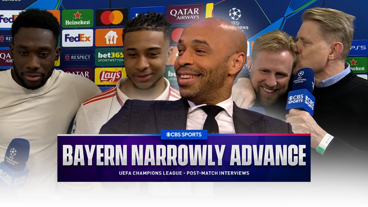 Thierry Henry & Olise REUNITE While The Schmeichels share a touching moment following Bayern WIN 👀