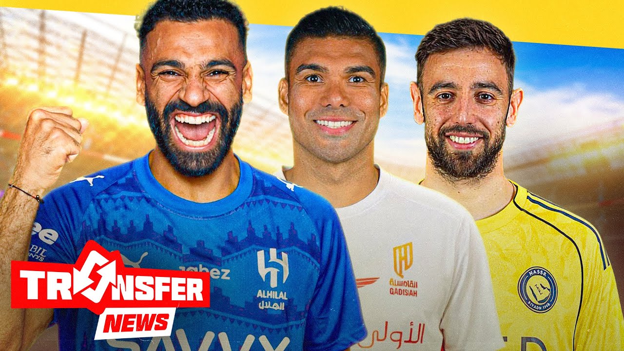 Saudi Clubs Want Mohamed Salah, Bruno Fernandes, Martinelli & More... | Transfers News background