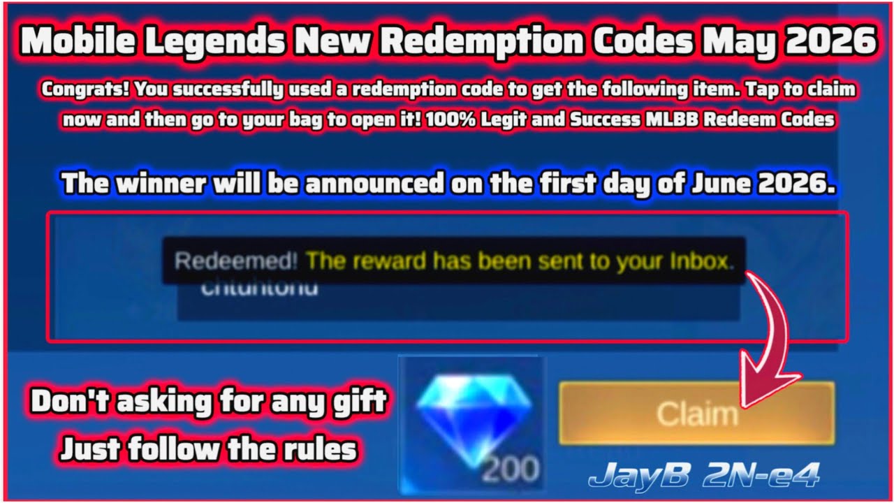 Mobile Legends Redeem Codes May 26, 2026 Where to get legit and working MLbb Redeem Codes