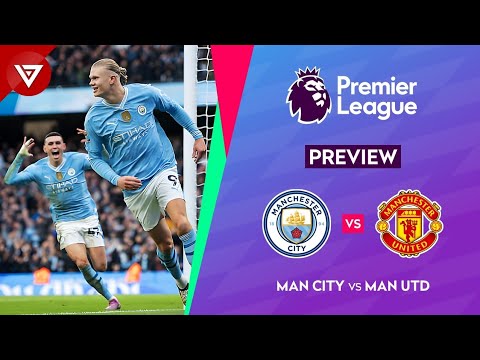 🔴 MAN CITY vs MAN UTD - Premier League 2023/24 Matchweek 27 - EPL Preview✅️ Highlights❎️ background