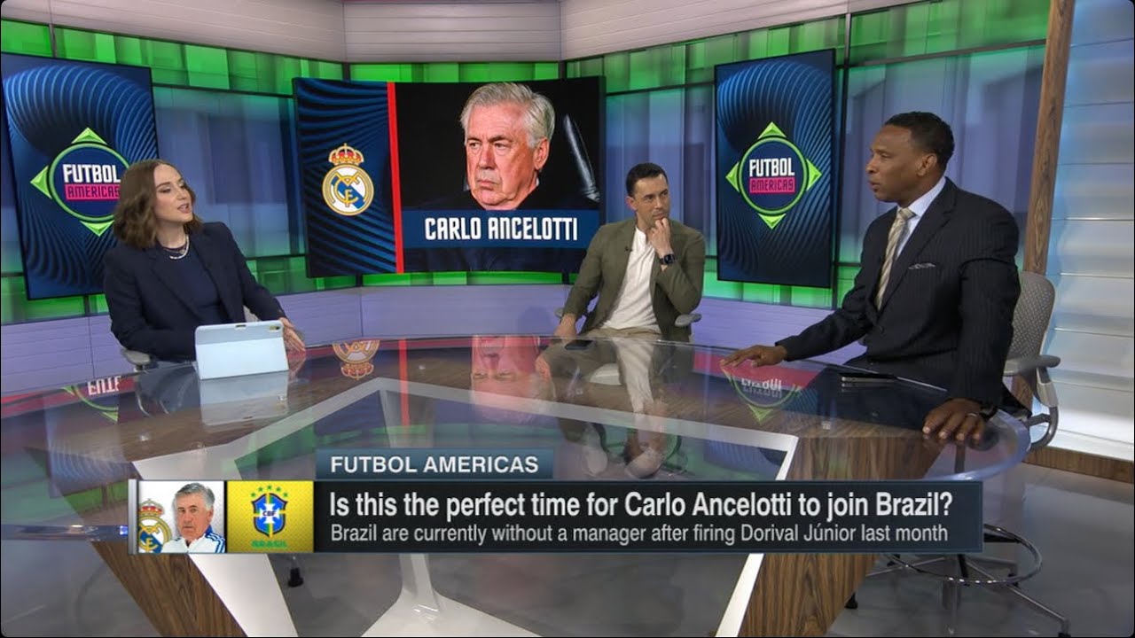 Carlo Ancelotti to coach Brazil? #futbolamericas backdrop