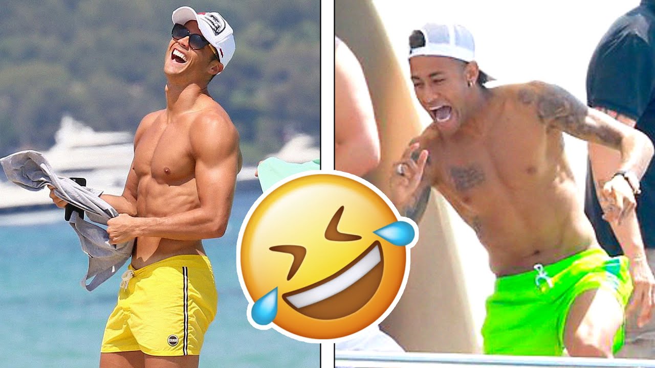 Famous Football Players During Their Holiday backdrop