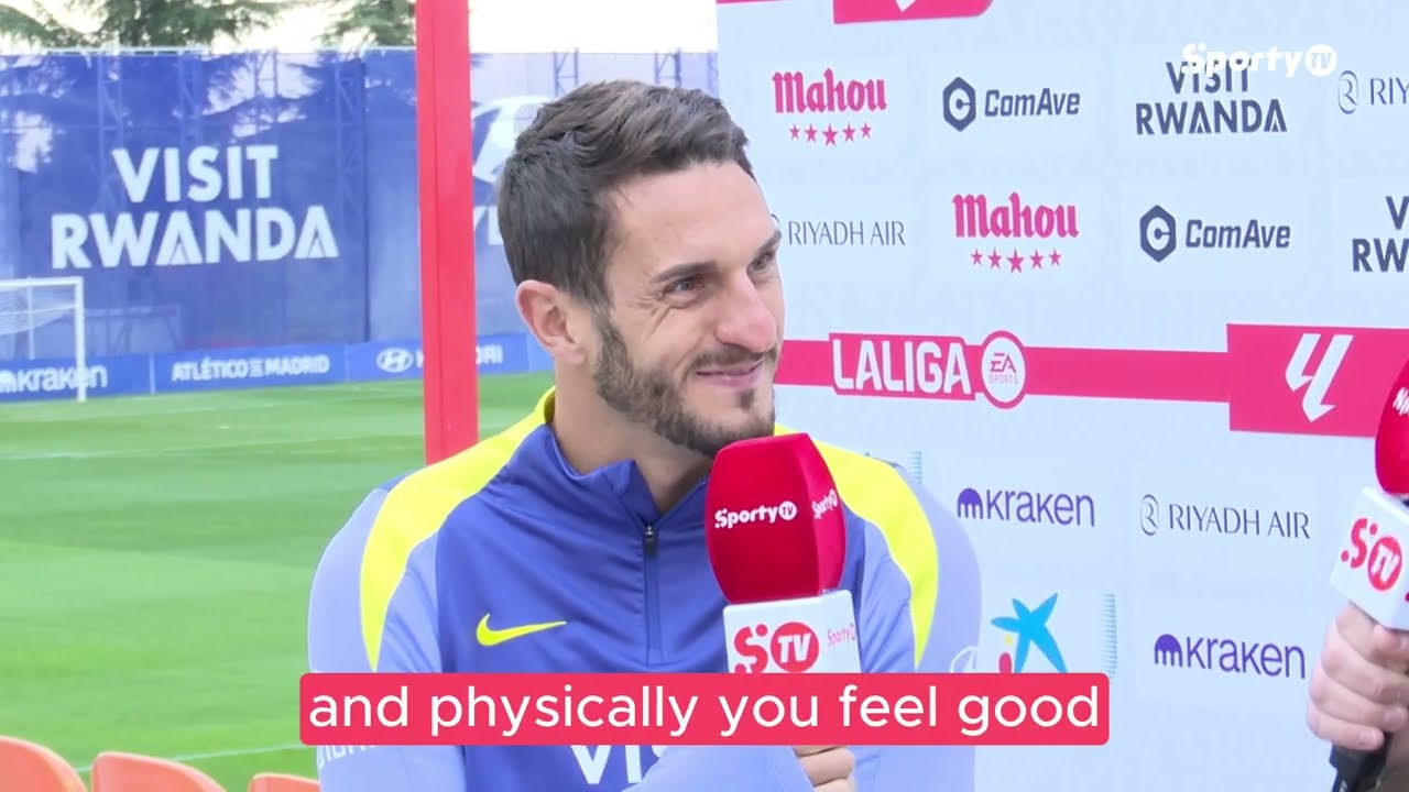 Exclusive interview with Koke | Atlético Madrid's captain | SportyTV background