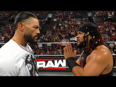 Jacob Fatu Acknowledges Roman Reigns on Raw | WWE Raw Highlights background