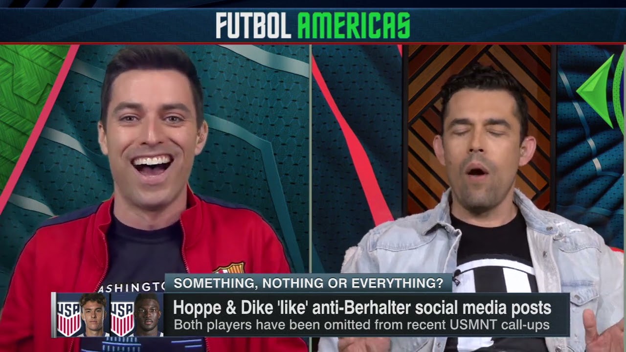 USMNT players "like" negative post about Berhalter -Some'n, Noth'n, or Everything? #FutbolAmericas background
