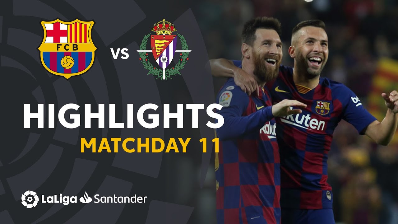 Highlights FC Barcelona vs Real Valladolid (5-1) background
