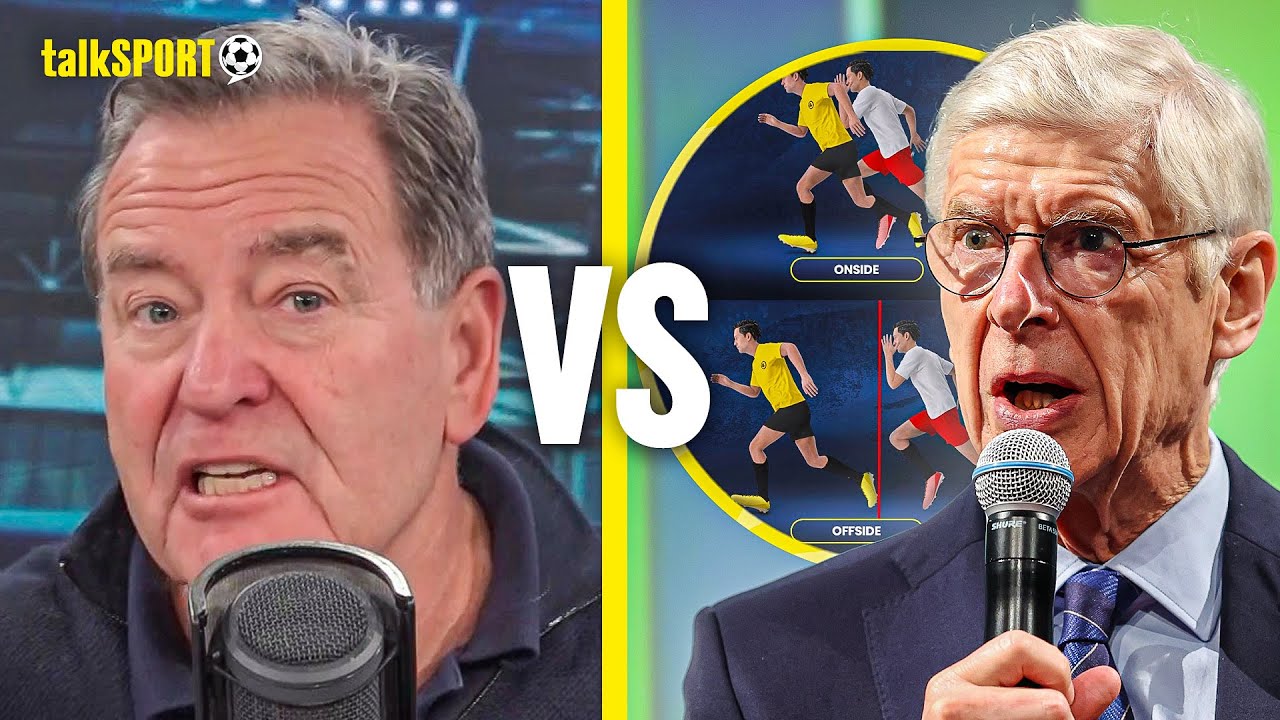 Jeff Stelling SLAMS Arsène Wenger's Offside Rule PROPOSAL in SCATHING RANT with Andy Townsend! background