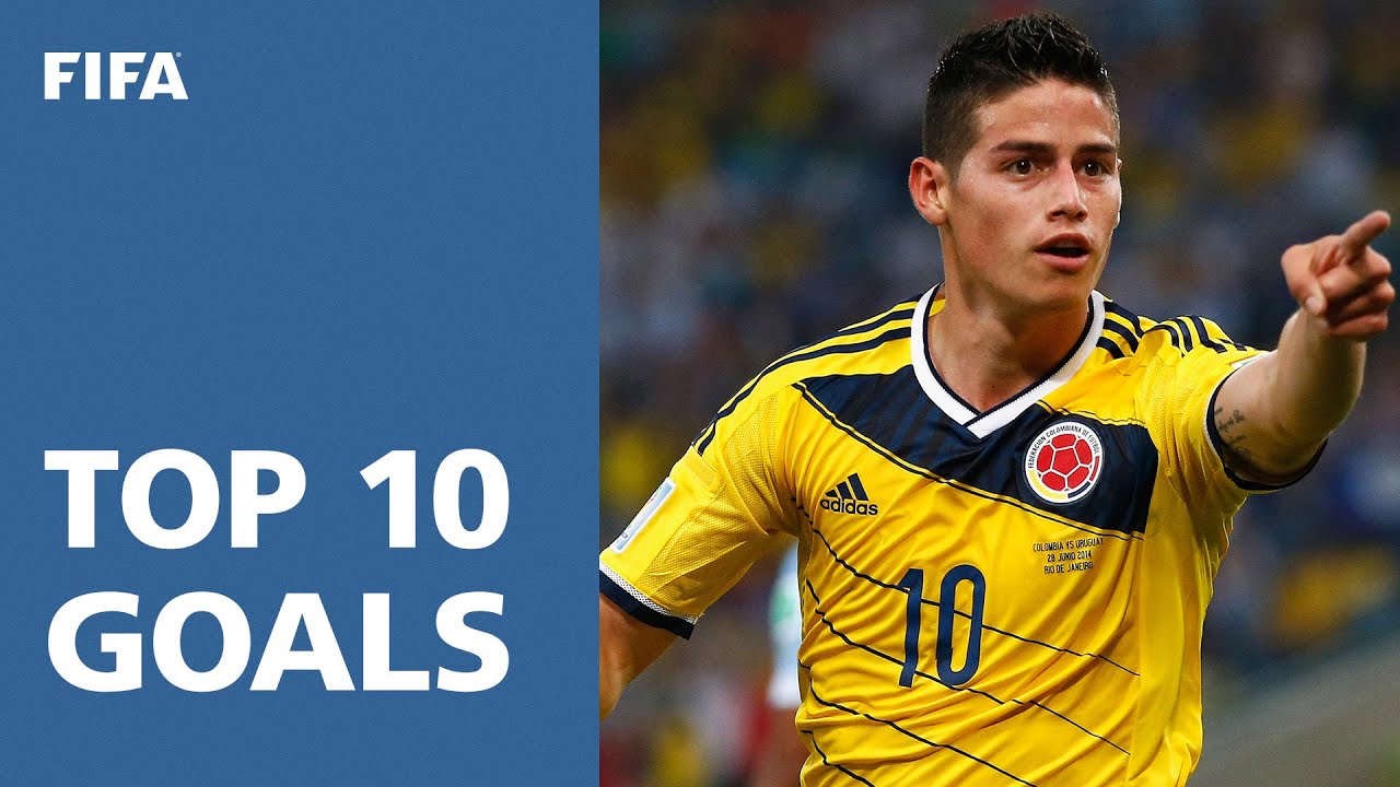 TOP 10 GOALS | 2014 FIFA World Cup Brazil background