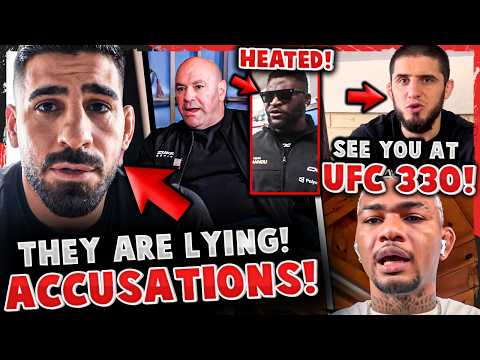 Ilia Topuria ACCUSATIONS! Francis Ngannou GETS HEATED! Islam Makhachev vs Michael Morales UFC 330!? background