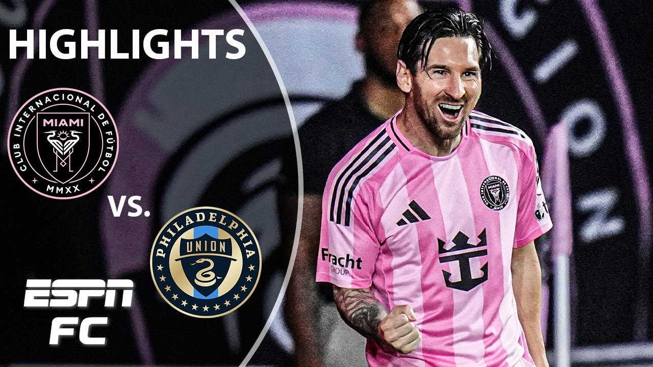 Messi scores OFF THE BENCH ЁЯШотАНЁЯТи Inter Miami vs. Philadelphia Union | MLS Highlights | ESPN FC background