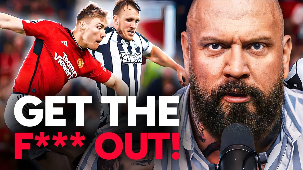 PATHETIC! Newcastle Blow Top 6 against Man Utd background