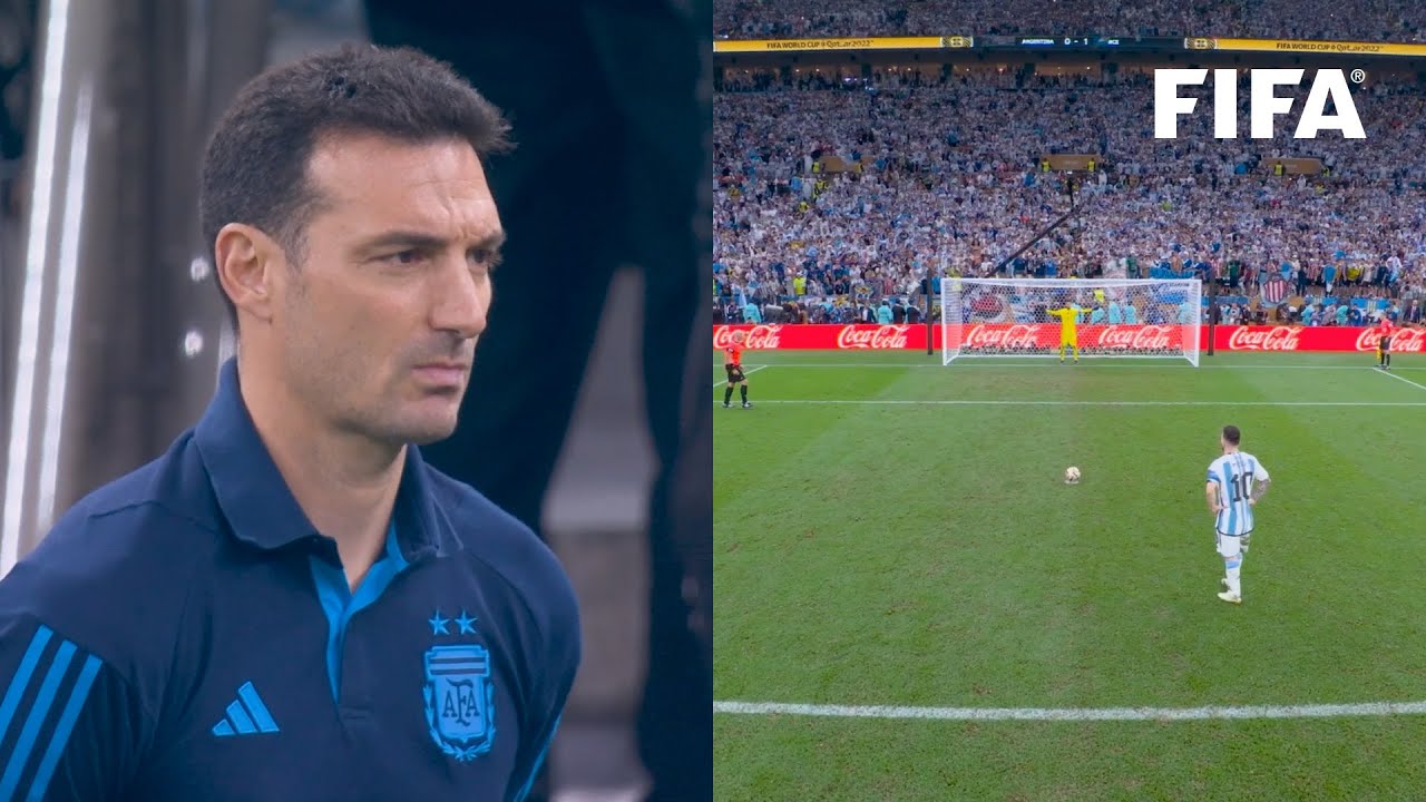Lionel Scaloni's Reaction To FIFA World Cup Final Penalty Shootout background